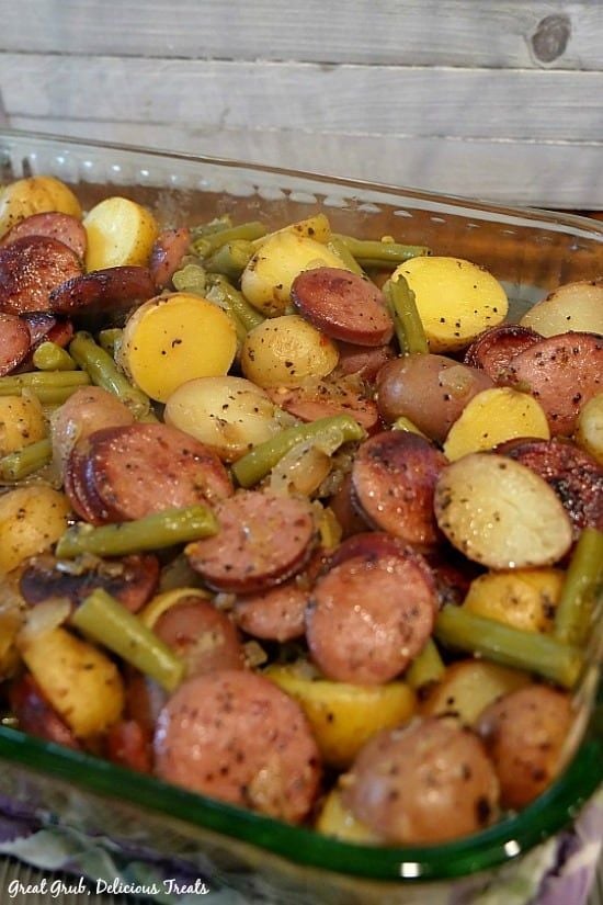 SAUSAGE GREEN BEAN POTATO CASSEROLE – HOVERLAKE Recipe